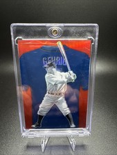 LOU GEHRIG (21/25) 2025 Panini Crusade Numbers Red New York Yankees