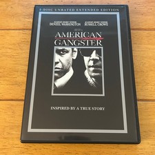 American Gangster DVD 2008 2-Disc Unrated Extended Edition Ridley Scott Denzel