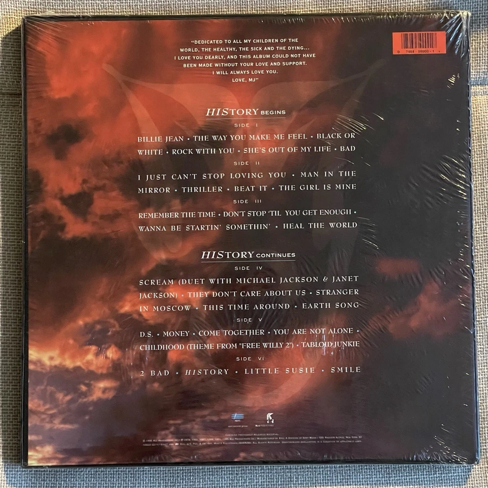 Michael Jackson * HIStory * 3LP BOX * First Press * sealed - Image 2 of 4
