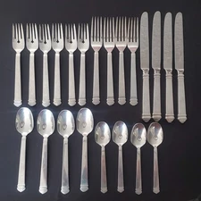 Set 4 Towle COLONNADE Stainless Silverplate Flatware 5 Pc Place Settings Japan