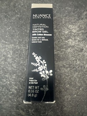 NUANCE SALMA HAYEK TINTED BROW GEL WITH COTTON BLOSSOM 950 UNIVERSAL BROWN