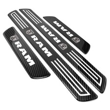 RAM X-Large Black Carbon Fiber 4 Pcs Universal Door Sill Plates