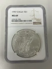 1997 American Silver Eagle Coin - NGC MS69