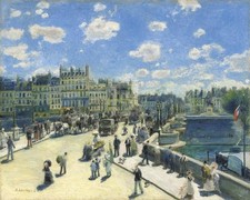 Pierre Auguste Renoir Pont Neuf- Paris- 1872 Giclee 28x22
