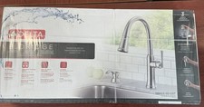 Brand New Delta Eldridge Pull Down Kitchen Faucet-Chrome 19842Z-SD-DST B144
