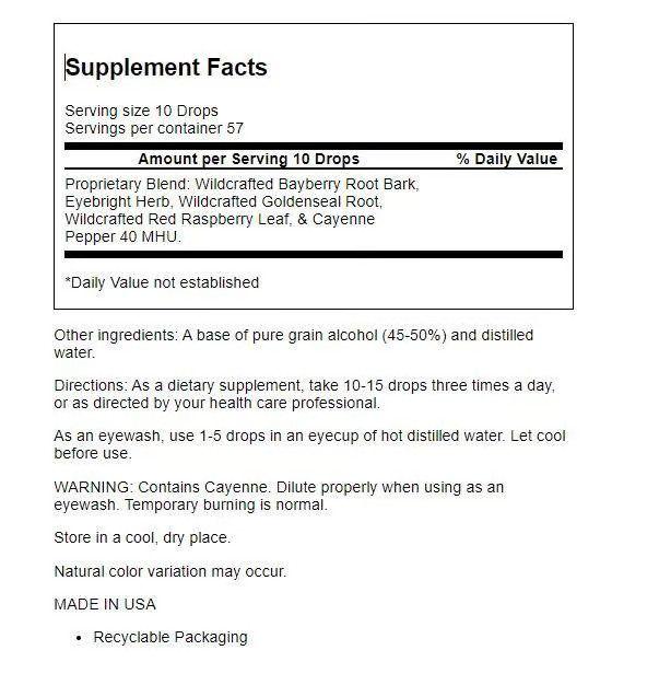 Dr. Christopher's Herbal Eye Formula 1 fl oz Liq