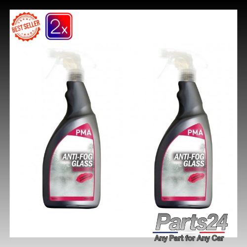 2x PMA Anti Fog Glass Cleaner Trigger Spray - 750ml - FOG750