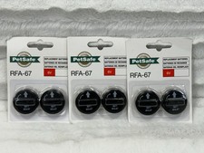 3 - 2 Packs 6 Total Pet-safe Pet Dog Collar Replacement Battery - RFA-67. NEW