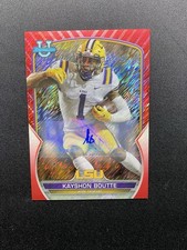 2022 Bowman University 20 Kayshon Boutte Red Shimmer Refractor Auto #/5 Patriots