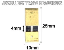 CLOCK SUSPENSION SPRING TOP QUALITY STEEL & BRASS 25mm Long x 10mm Wide