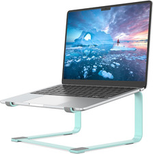 Ergonomic Metal Laptop Stand for 12-17.3" Notebooks - Heavy Duty Blue Riser