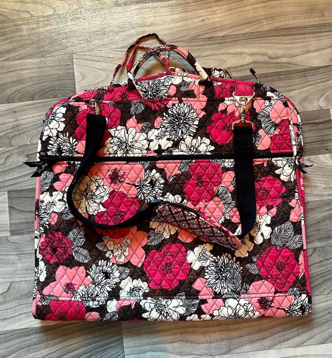 Vera Bradley スタジアム ブランケット Mocha Rouge 毛布 Vera Bradley Garmet Bag Hanging Travel Full Length Mocha Rouge