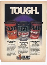 80's CAM2 Motor Oil Print Ad Automobile Car 8.5" x 11"