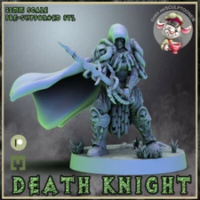 Female Death Knight Anti Paladin Sculptooner Miniatures 3D Printed 32mm RPG D&D 