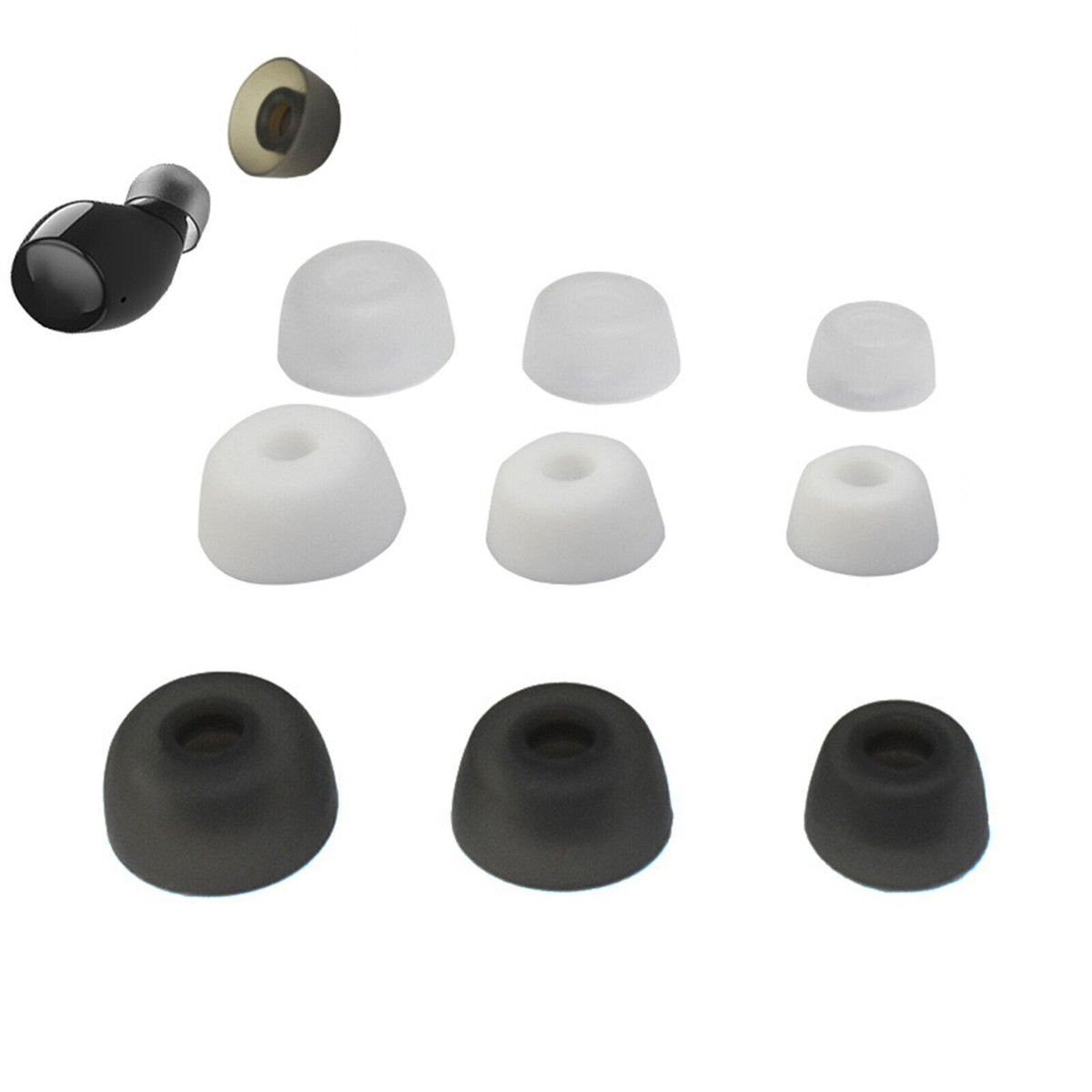 Silicone Ear Tips In-Ear Buds for Jabra Elite 75t/... – Grandado
