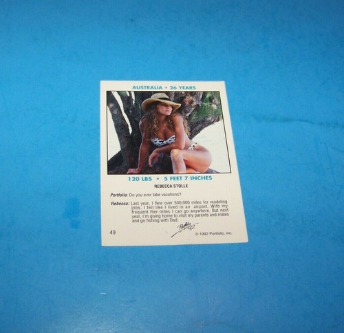 Swimsuit Collectible Card Portfolio 92 Rebecca Stolle Australia #49 - Picture 2 of 2