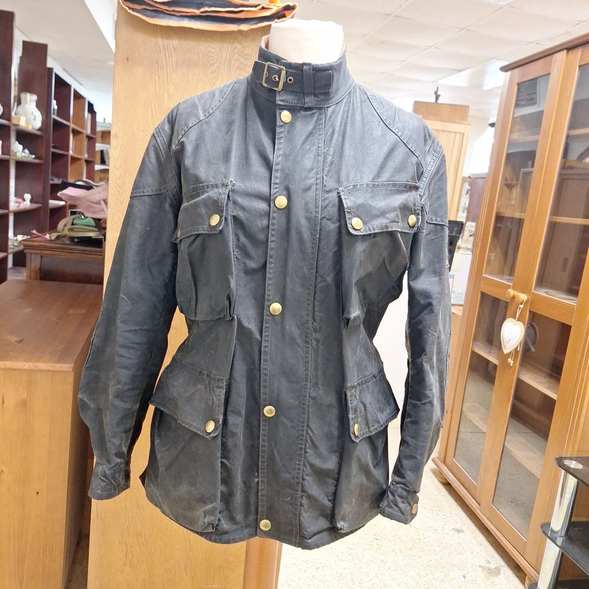 BELSTAFF BLACK TRAIL MASTER PROFESSIONAL Vintage Coat Jacket
