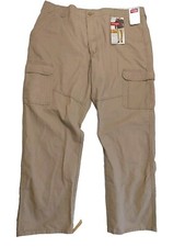 New Wrangler Relaxed Fit Straight Leg Cargo Pants Khaki Beige Tan Men Size 40x30