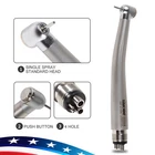 SANDENT Standard Head Dental Air Turbine High Speed Push Button Handpiece 4 Hole