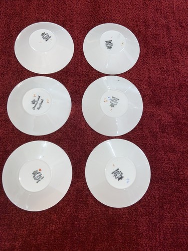 6 Crown Ducal demitasse cups and saucers, Blue URNS, Fruit, Flowers Design 1938 - Picture 5 of 6