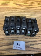 Lot of 6 Westinghouse Type P P120 20 amp Single Pole Breakers