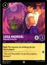 Disney Lorcana Luisa Madrigal-Magically Strong One Character Card Regular Common