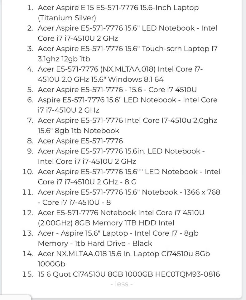 Acer Aspire E 15 E5-571-7776 15.6-Inch Laptop (Titanium Silver) - Image 4 of 4