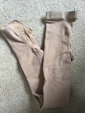 Mondor Girls 6-8 Footless Skating Tights Tan
