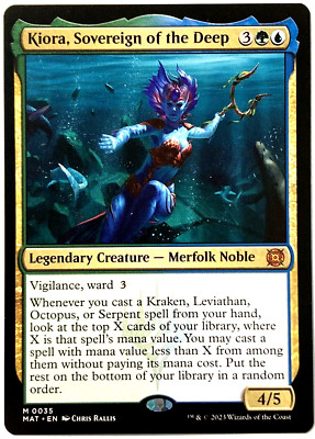 MTG Kiora, Sovereign of the Deep MOM: Aftermath 0035 NON-FOIL Mythic Pack Fresh!