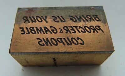 Printing Letterpress Printers Block Bring Us Your Procter & Gamble 