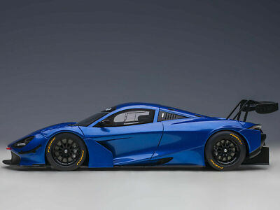 MCLAREN 720S GT3 AZURE BLUE METALLIC 1/18 MODEL CAR BY AUTOART