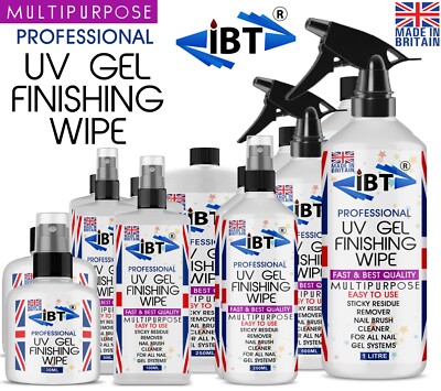 UV Nagel Gel Finish Abwischen Rückstände Entferner Pinsel Reiniger Lösung UK STAR ***