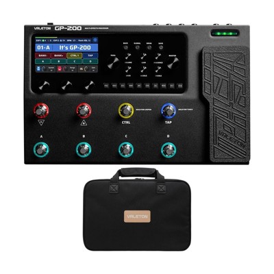 VALETON GP-200 + Gig Bag Bundle - Multi-Effects Guitar/Bass Pedal with Expres...