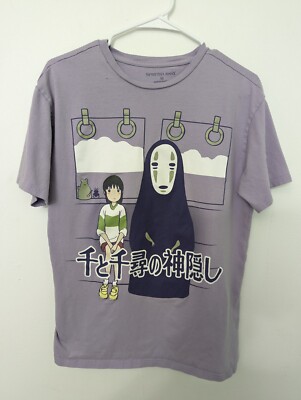 Spirited Away Haku T-Shirt Studio Ghibli 2001 Purple S/M Anime Manga TV Show