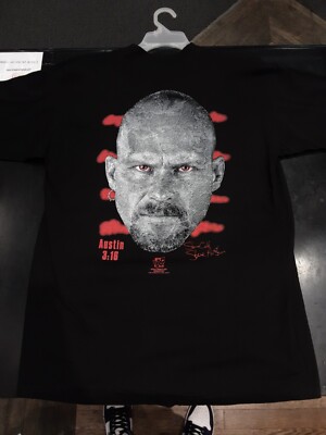 Vintage 1997 Stone Cold Steve Austin  3:16 Tee Shirt Face Tee Size Large