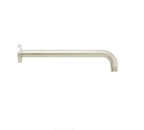 Signature Hardware 12" Rain Shower Arm & Flange SHRSA123ZBN Brushed Nickel - Picture 1 of 9