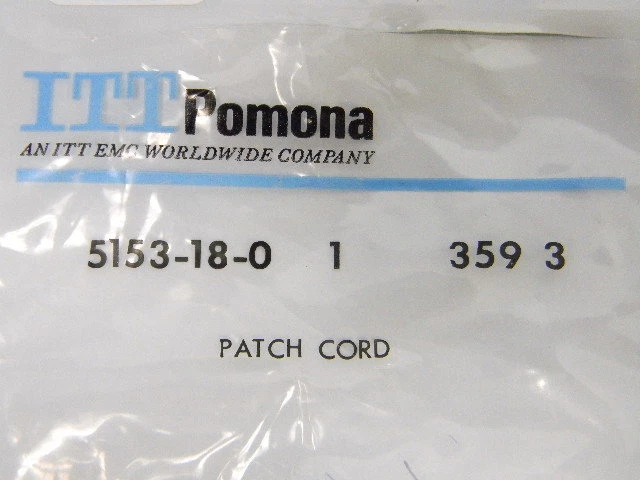 (11) NUEVOS cables de conexión Pomona 5153 negros 0,080” enchapados en oro clavija 18” de longitud Foto 2 de 4