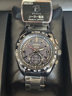 Seiko Brightz Star Wars Darth Vader SAGA125 Solar Radio Watch 42.5mm Steel