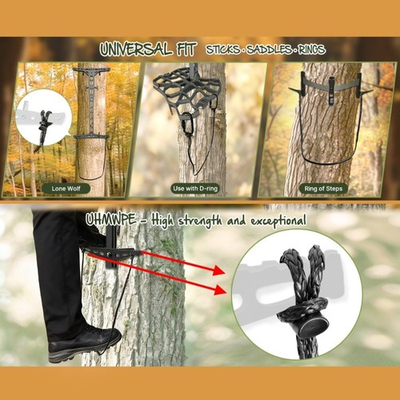 #ad #ad Tree Saddles Climbing Tool Adjustable 0 2 Feet Extension Rope Construction $10.14