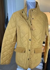 Joules Women's Moredale Quilted Jacket Mustard Size 14, BNWOT