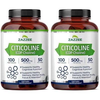 CDP Choline Brain Support 500mg x100 Capsules