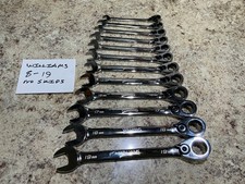 Williams 12pc Metric Reversible Ratcheting Combo Head 12pt Wrench Set 8mm-19mm
