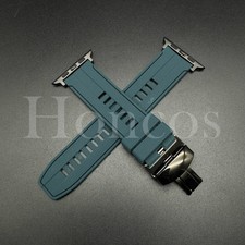 38 40 41 42 44 45 46 49 MM Green Rubber Band For Apple Watch Series 10 9 8 7 6 5