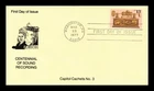 US COVER SOUND RECORDING CENTENNIAL FIRST DAY ISSUE CAPITOL CACHETS NO 3