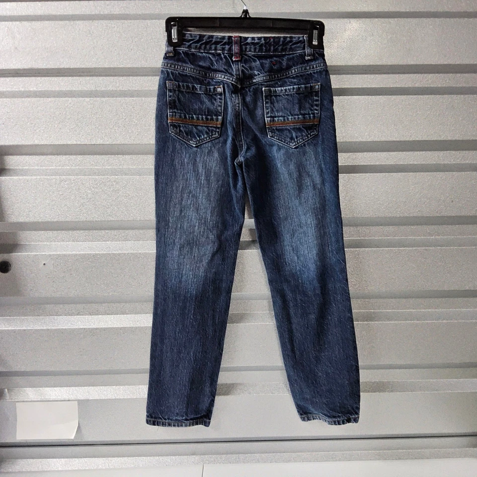 Pantalones de mezclilla Hanna Andersson lavado oscuro informales diarios talla 8 Foto 3 de 4