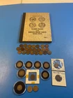 Indian Head Penny collection plus vintage album and 2 flying eagle coins