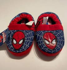 Spider-man NWT Toddler Boys S 5 6 Plush Slippers