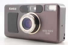  TOP MINT  Konica Big Mini F Black Point  Shoot 35mm Film Camera From JAPAN