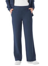 WOMENS MEMBER'S MARK SIZE MEDIUM NAVY TRAVEL WIDE LEG PANT NWT - Free Shipping