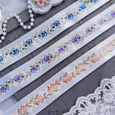 10M Ruban Brodé Floral Accessoire De Couture Vêtements Emballage Cadeau Costume